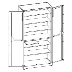 Изображение МШ-2-05 шкаф медицинский