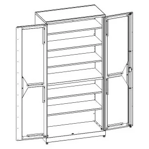 Изображение МШ-2-04 шкаф медицинский