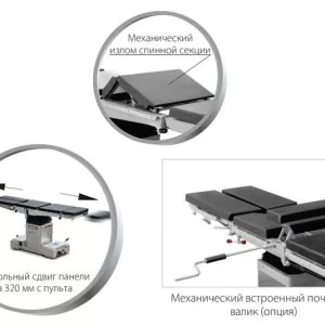 Изображение Стол операционный универсальный ОУК-02-1 (ОК-БЕТА ПЛЮС)