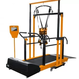 Изображение Тренажёр реабилитационный беговая дорожка (Тредбан, Тредмил) с БОС «Орторент» модель «Детская» со стационарным подвесом «Орторент С»